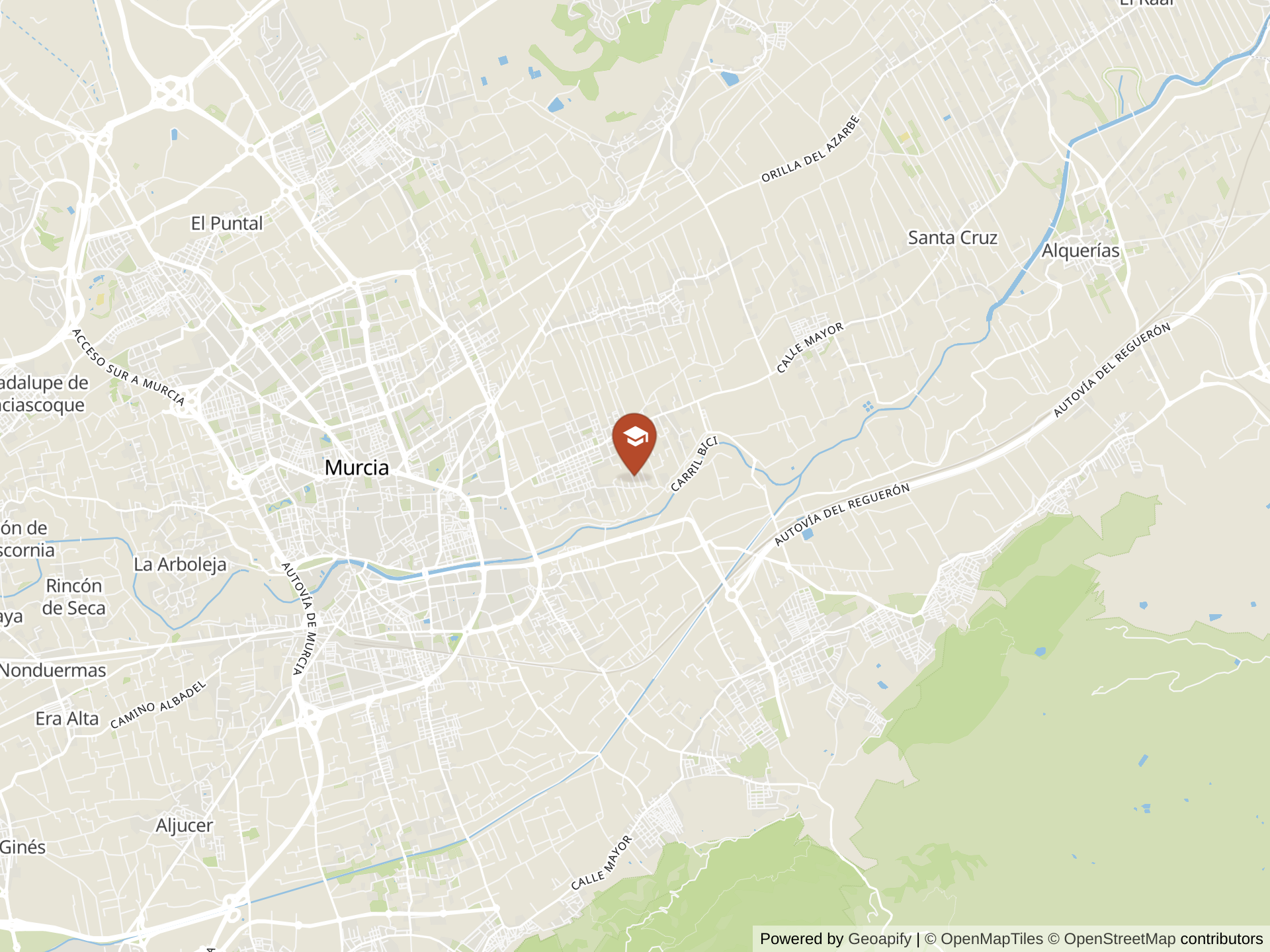 Mapa de La Enredadera Vivencial School