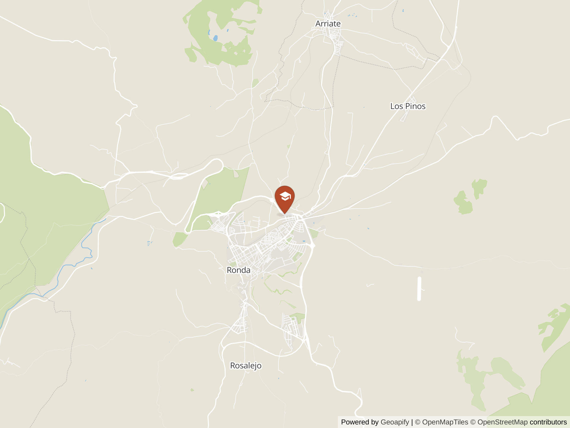 Escuela Internacional Montessori Ronda y Serraniaの地図