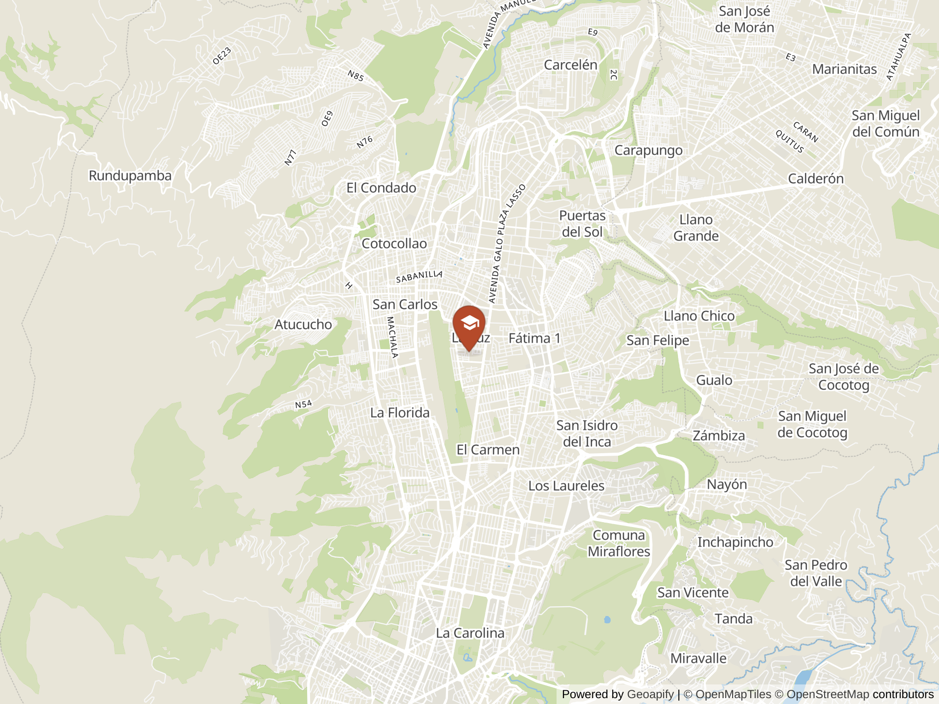 Mapa de Colegio Einstein