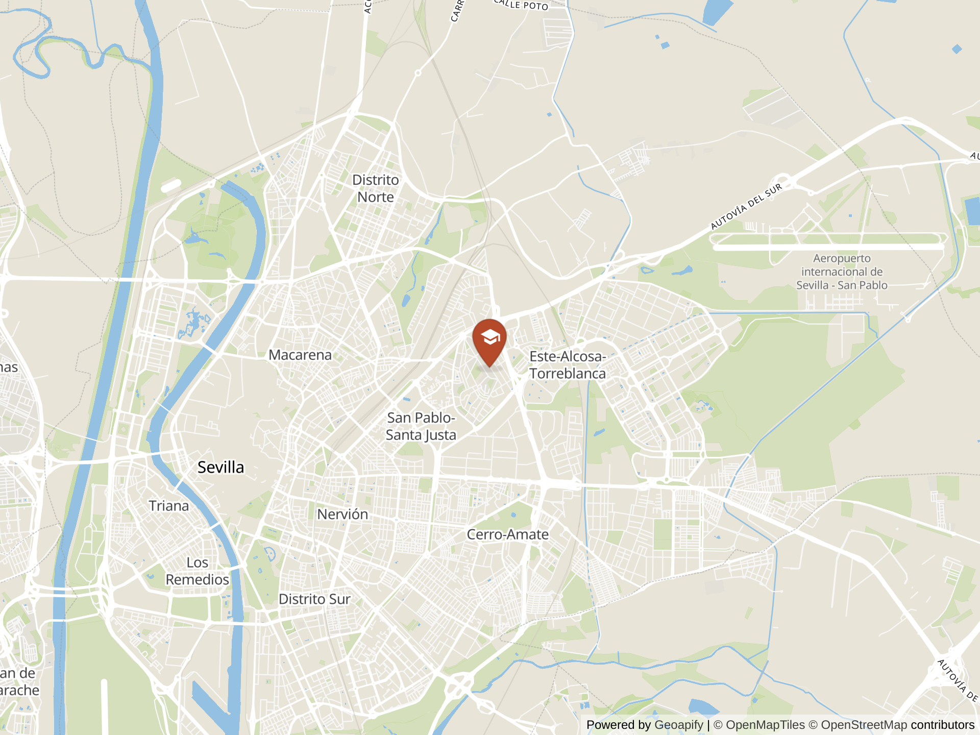 Map of Escuela Libre Los Lazarillos