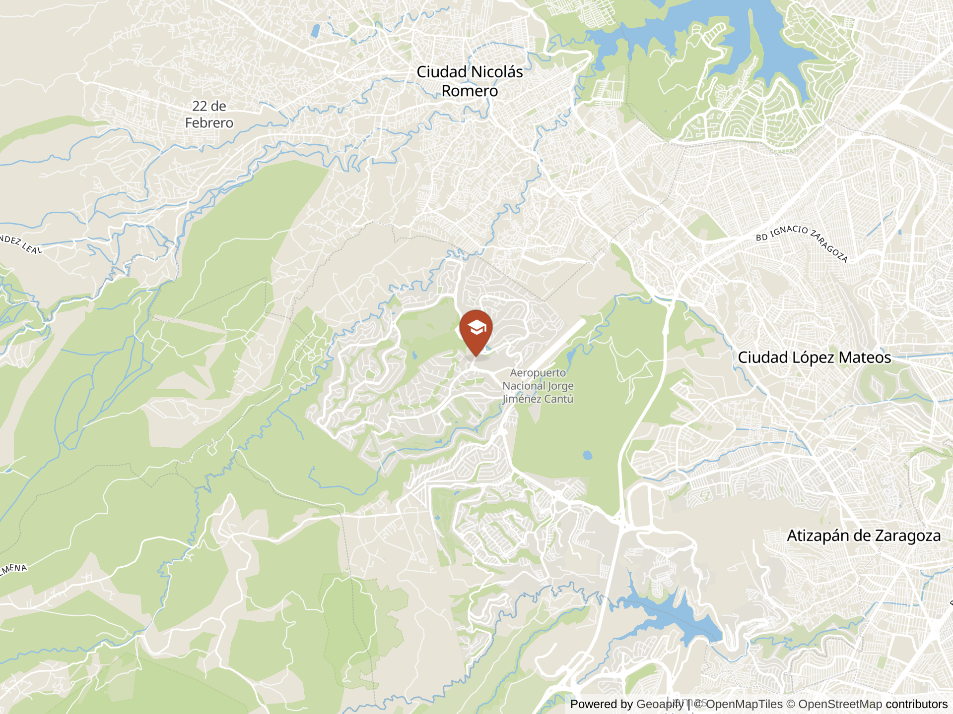 Instituto Thomas Jefferson Zona Esmeralda 지도