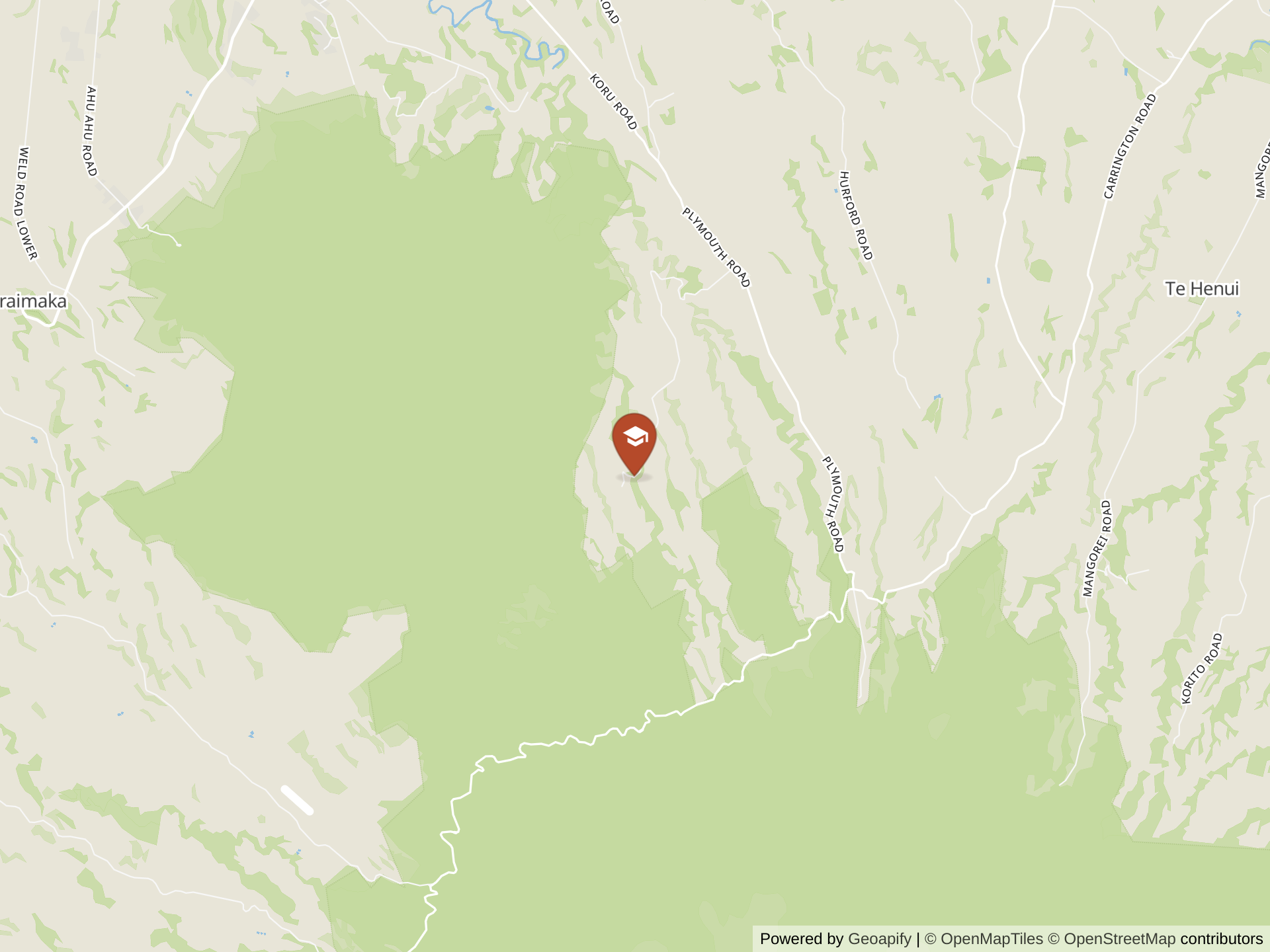 Map of Green School New Zealand
