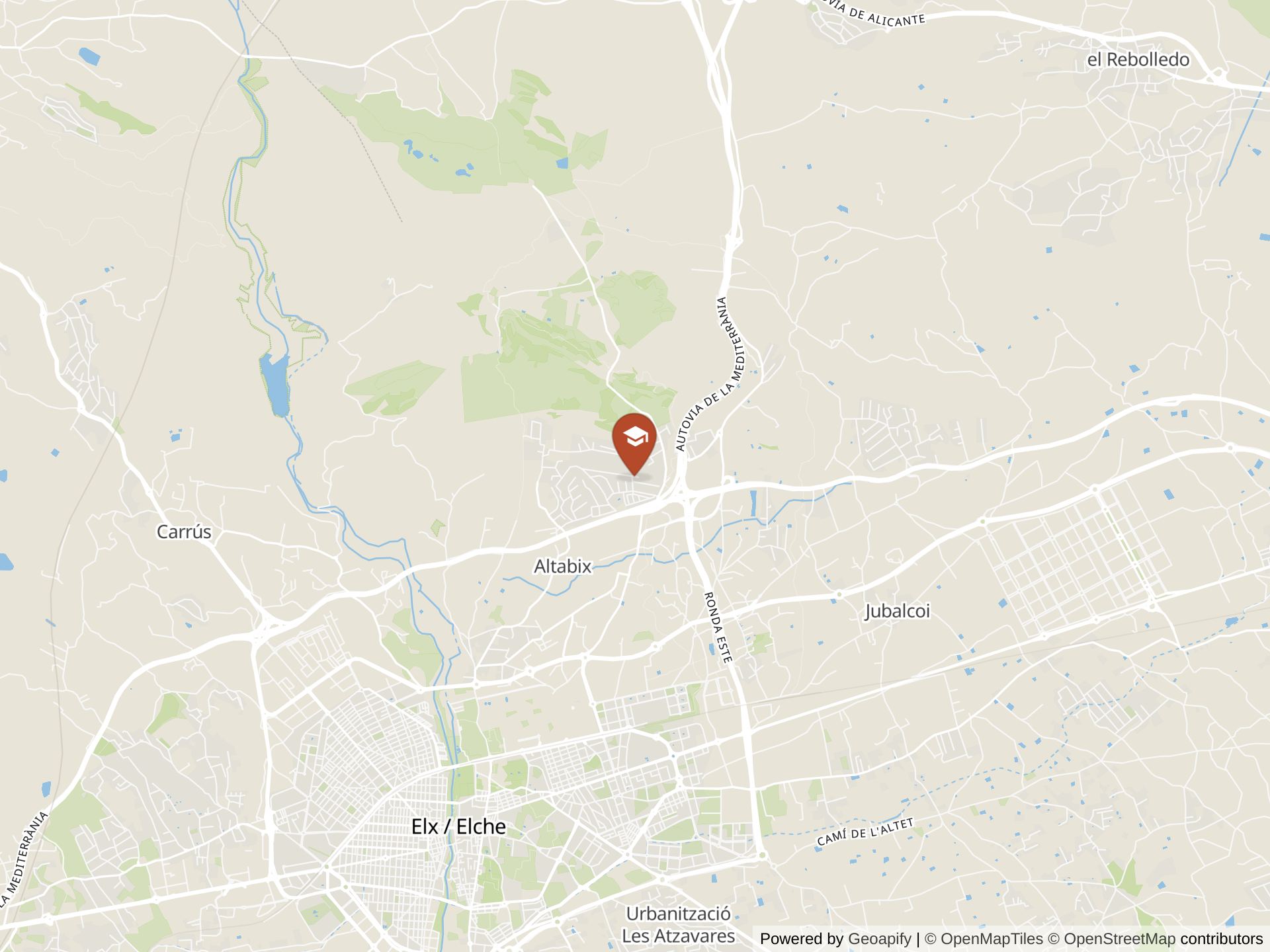 Espacio Vivo School 지도