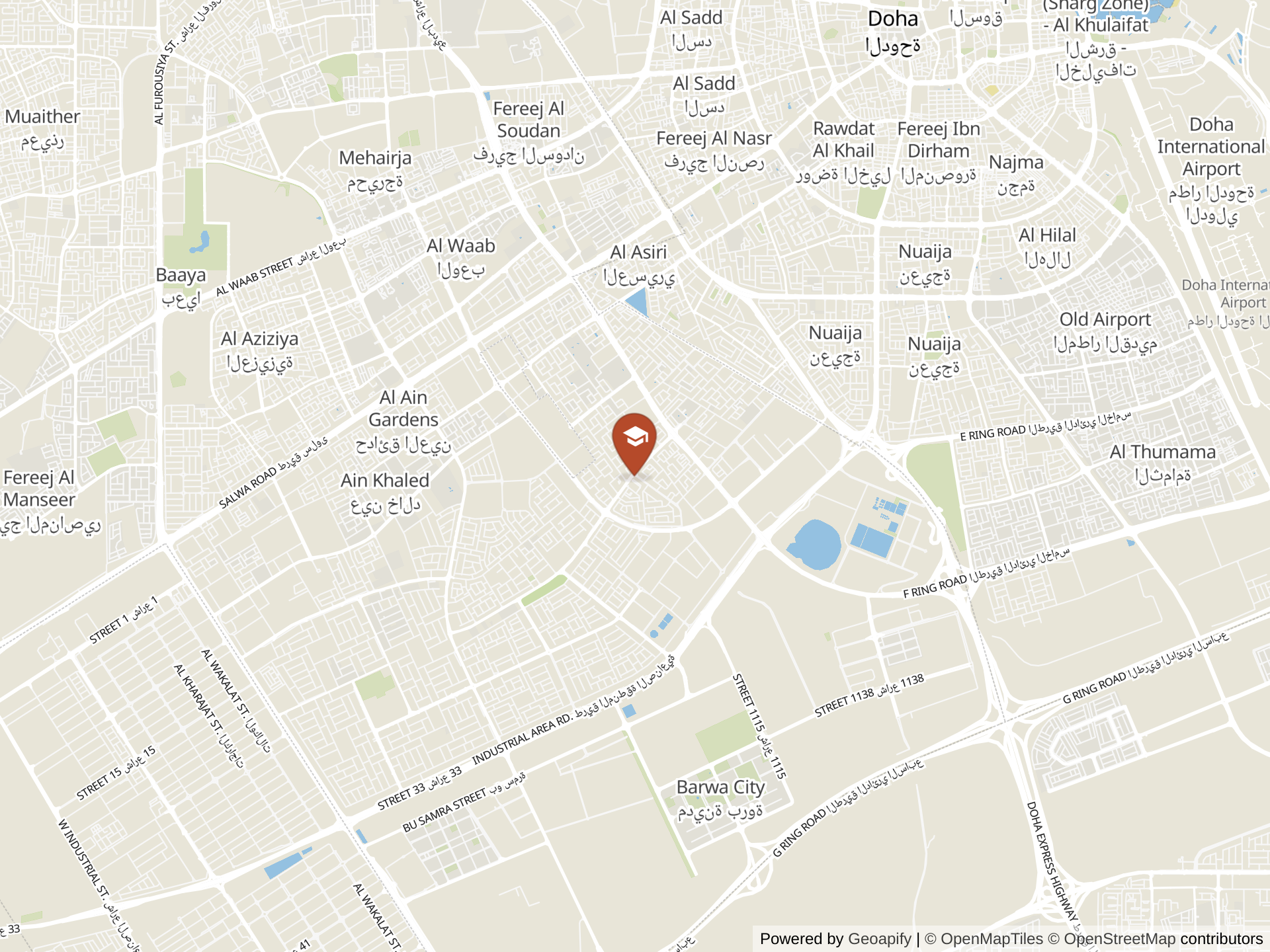 Doha International Kindergarten 지도