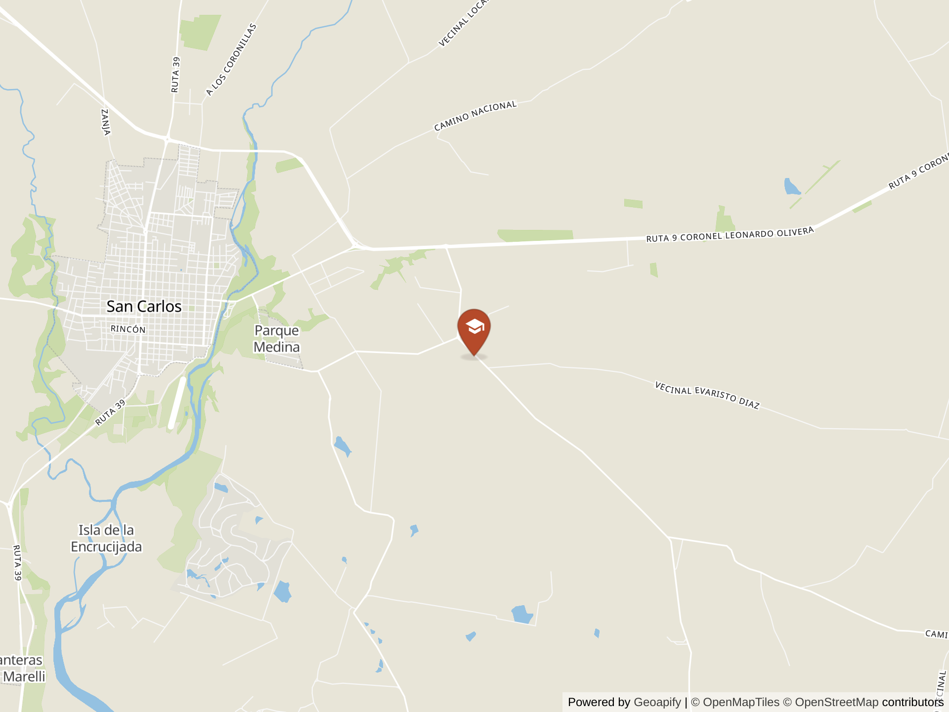 Map of The Garzón School
