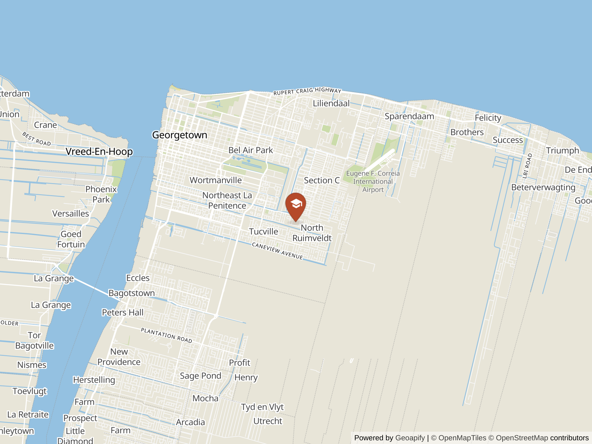 Map of Georgetown International Academy