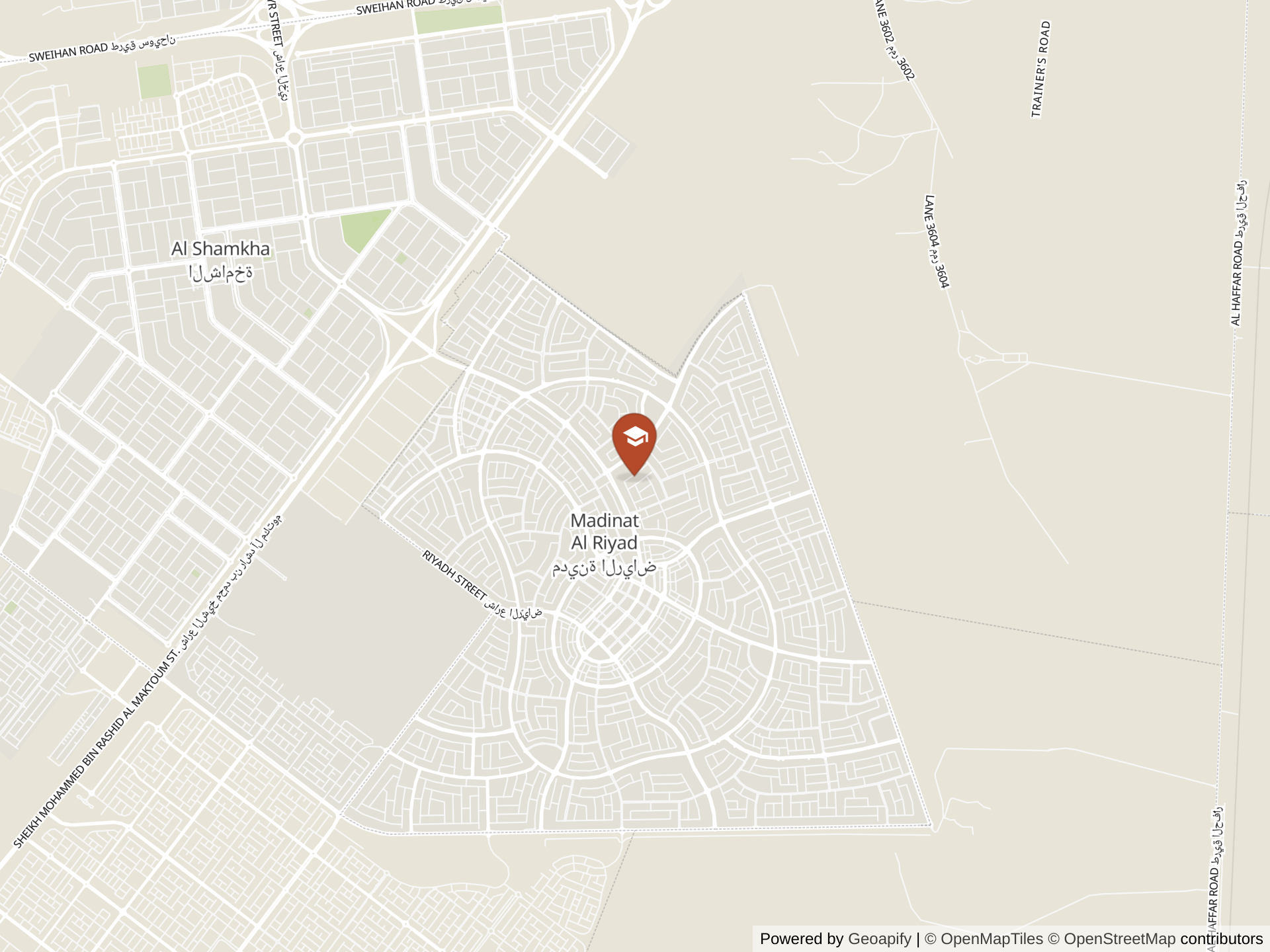 Mapa de Al Riyadh Charter School