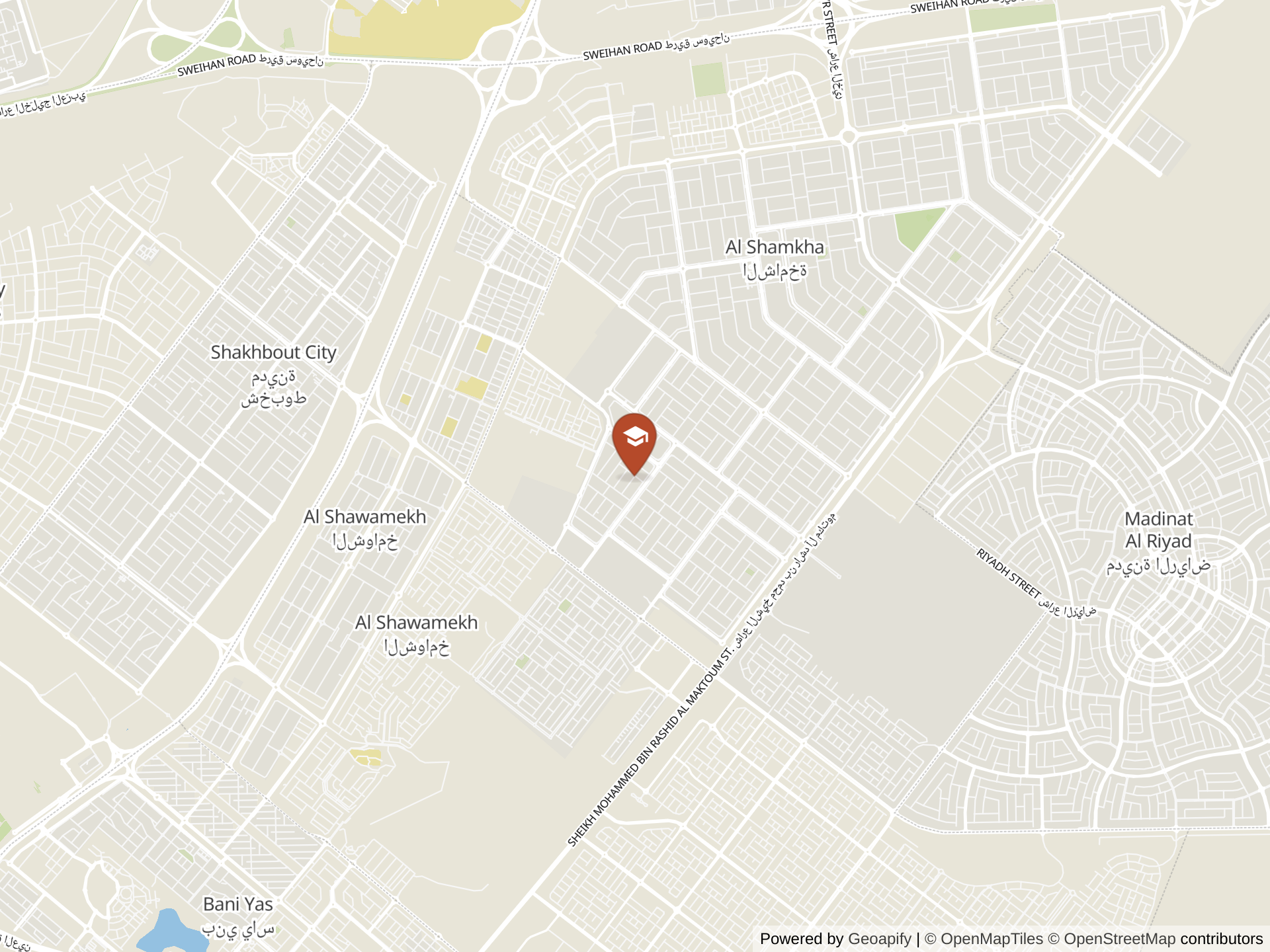 Mapa de Al Qeyam Charter School