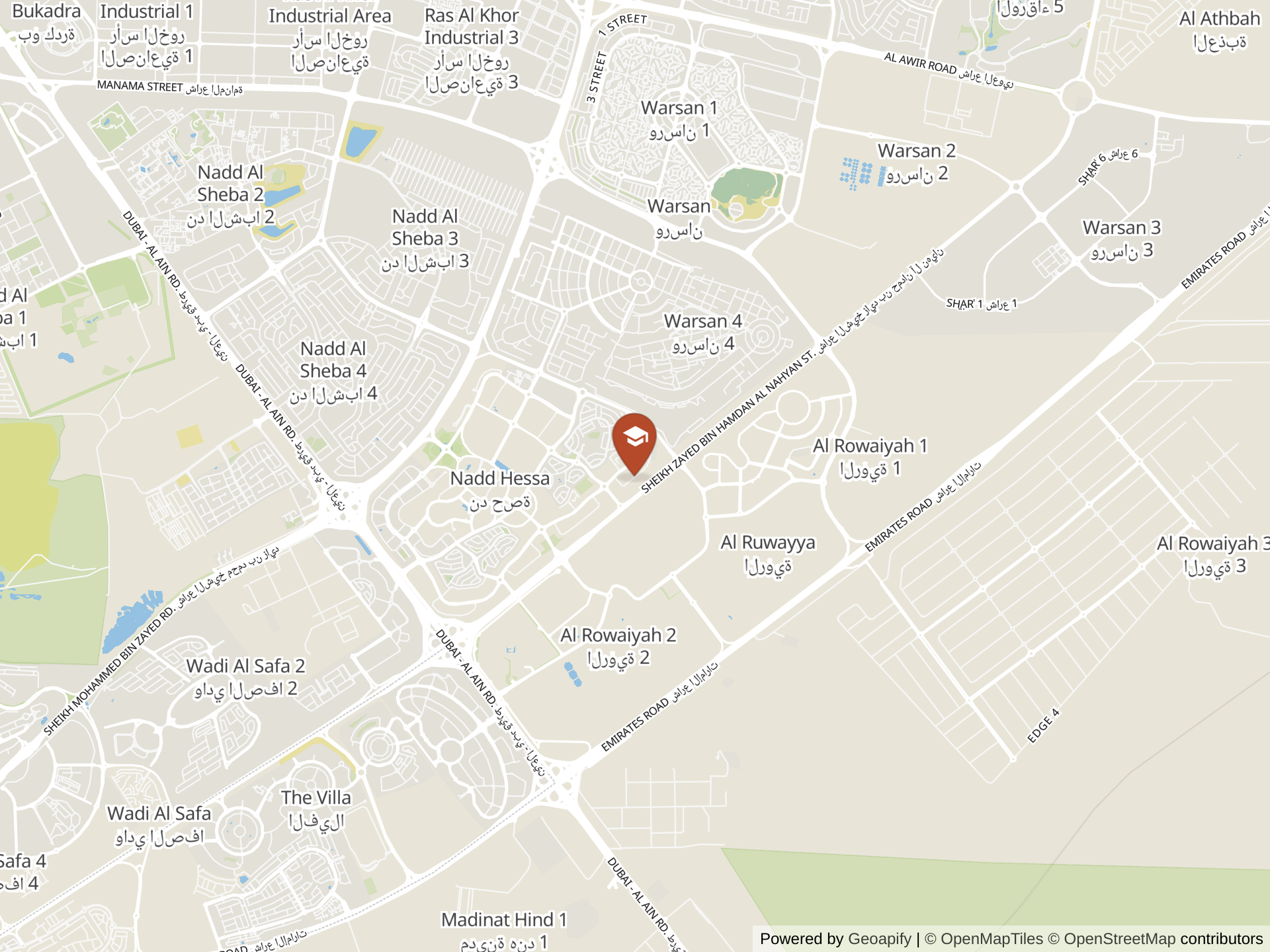 Mapa de Vernus International School