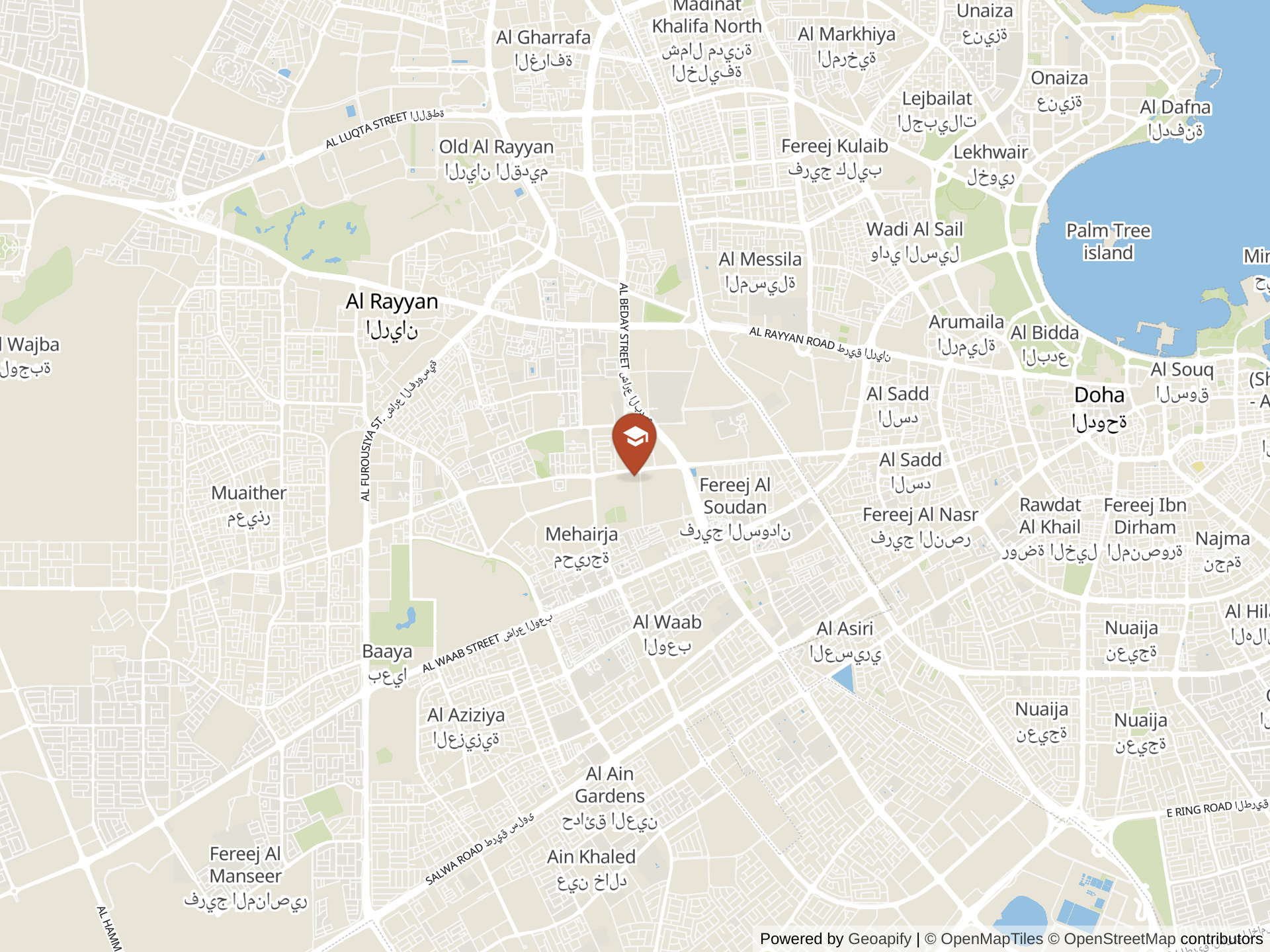 Map of Valley Forge Academy Qatar