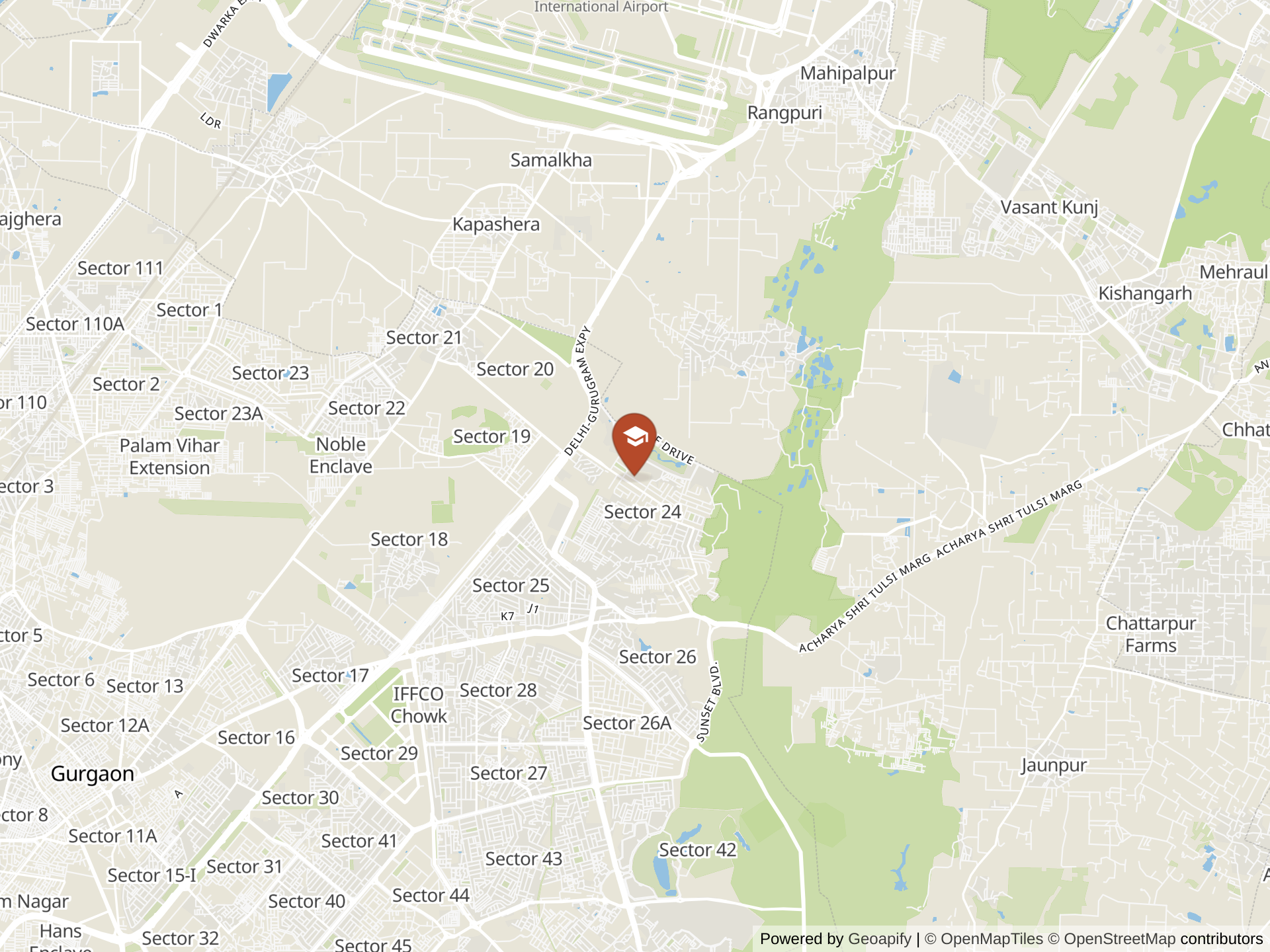 Mapa de The Shri Ram School - Moulsari Campus