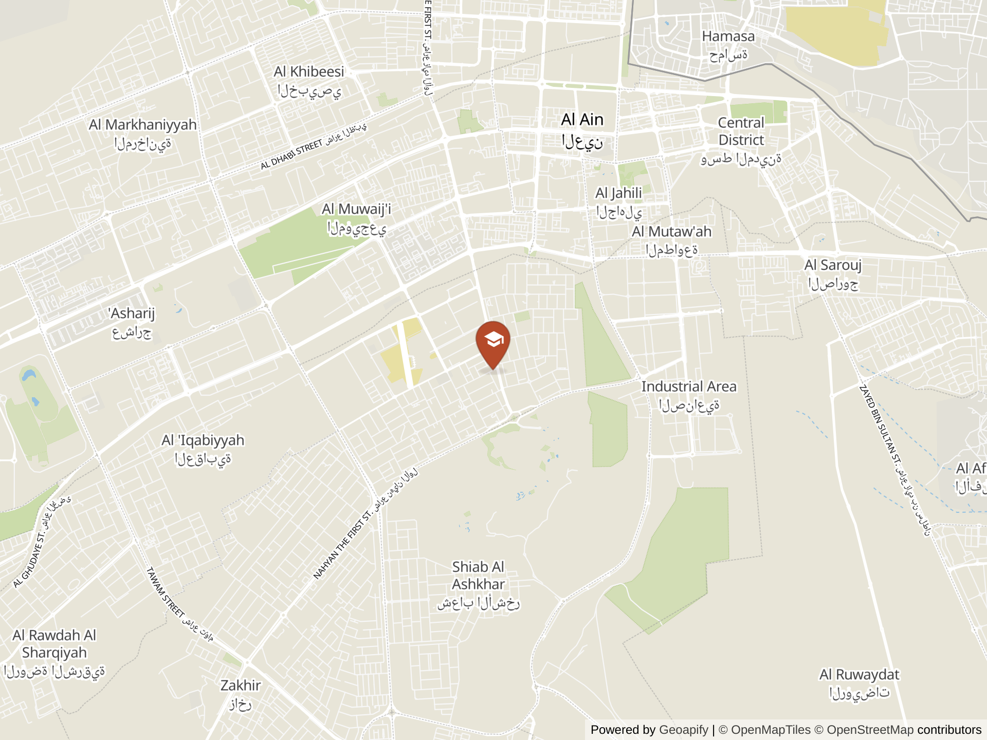 Map of Al Majd Charter School