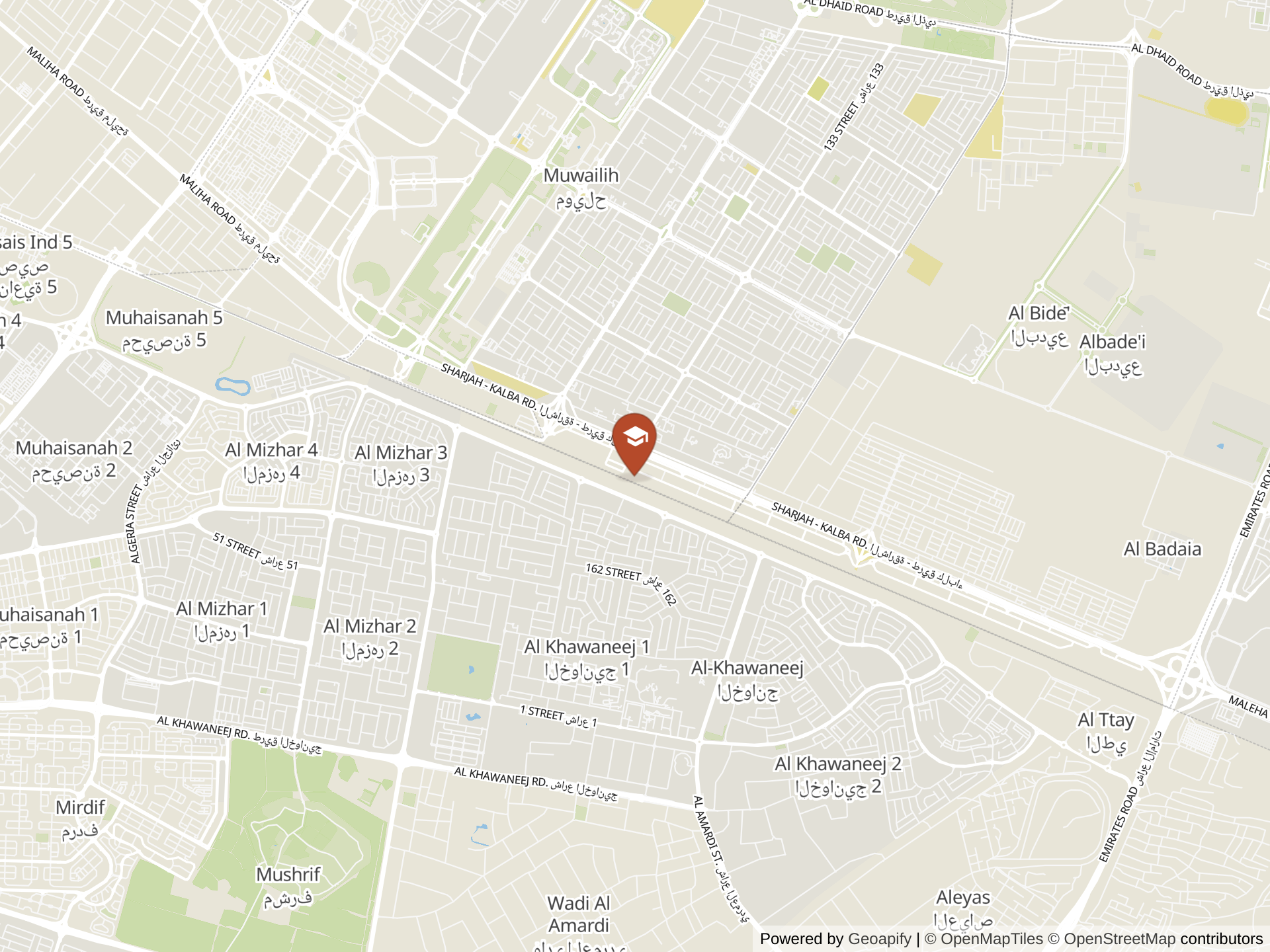Emirates National Schools - Dubai Branchの地図