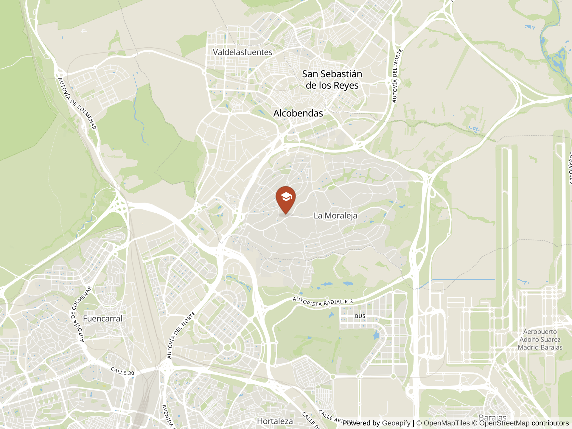 Mapa de Brewster Madrid-La Moraleja Campus