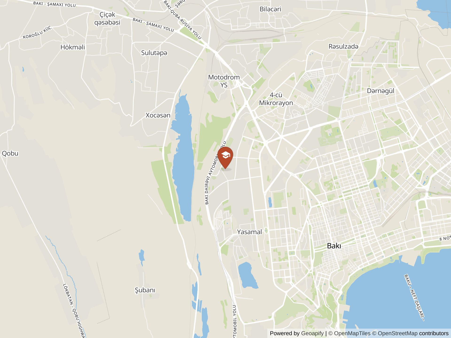 Map of The International School of Azerbaijan
