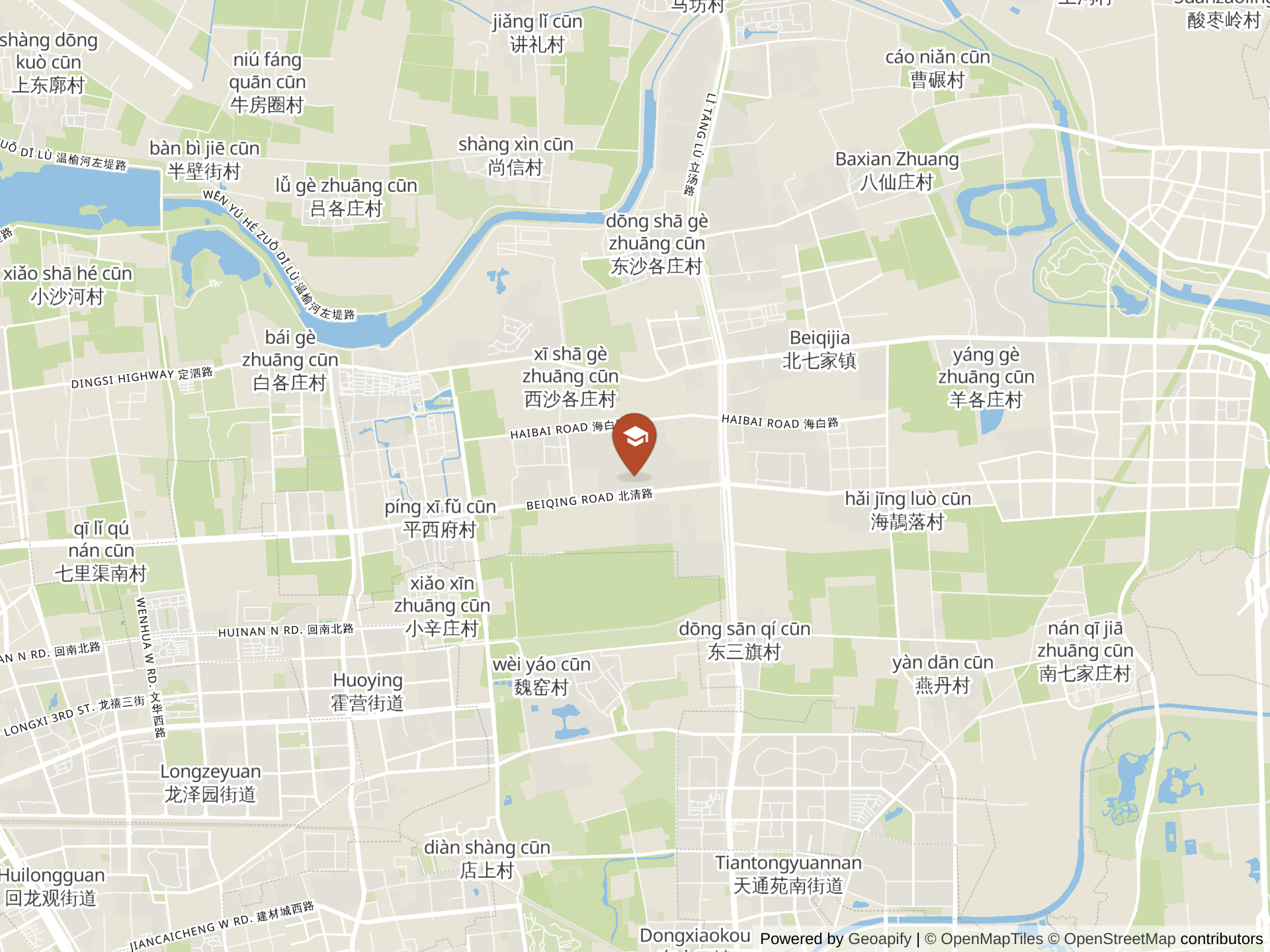 Mapa de Beijing Royal School