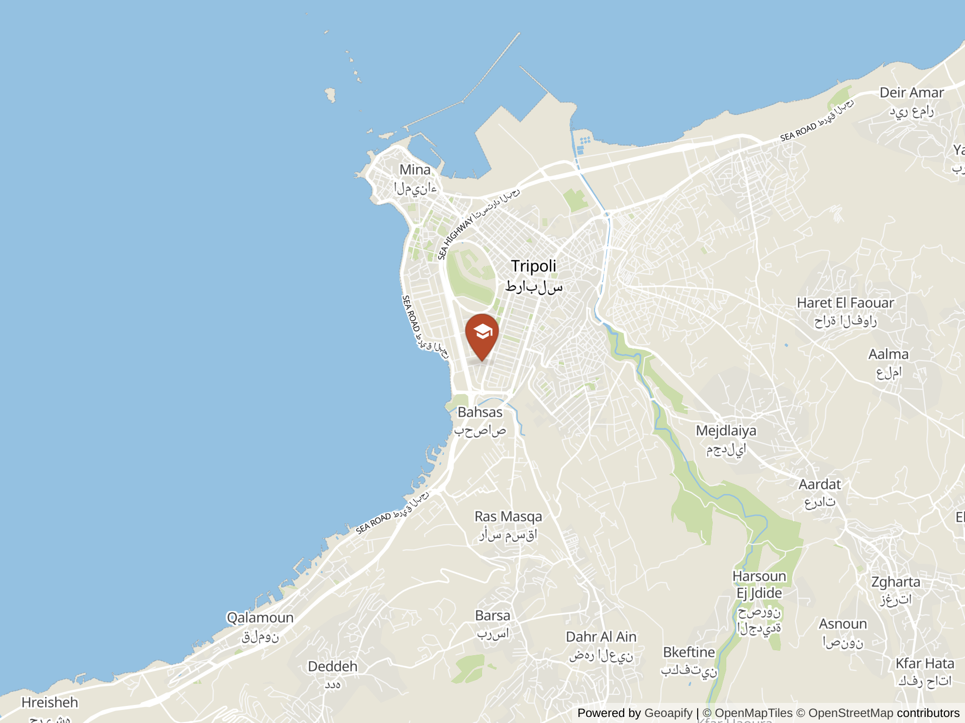 Map of Rawdat Al-Fayhaa School