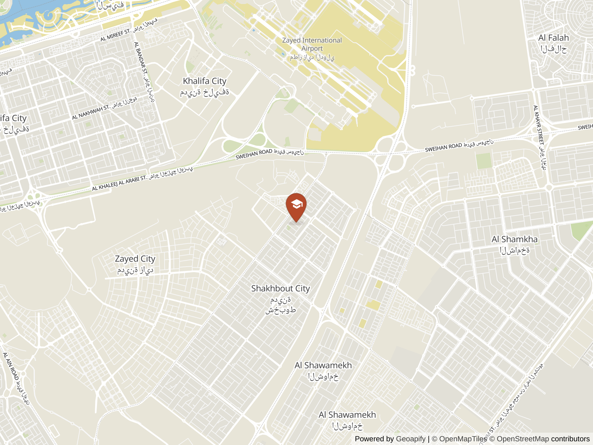 Al Ittihad National Private School 2 - Shakhbout地图