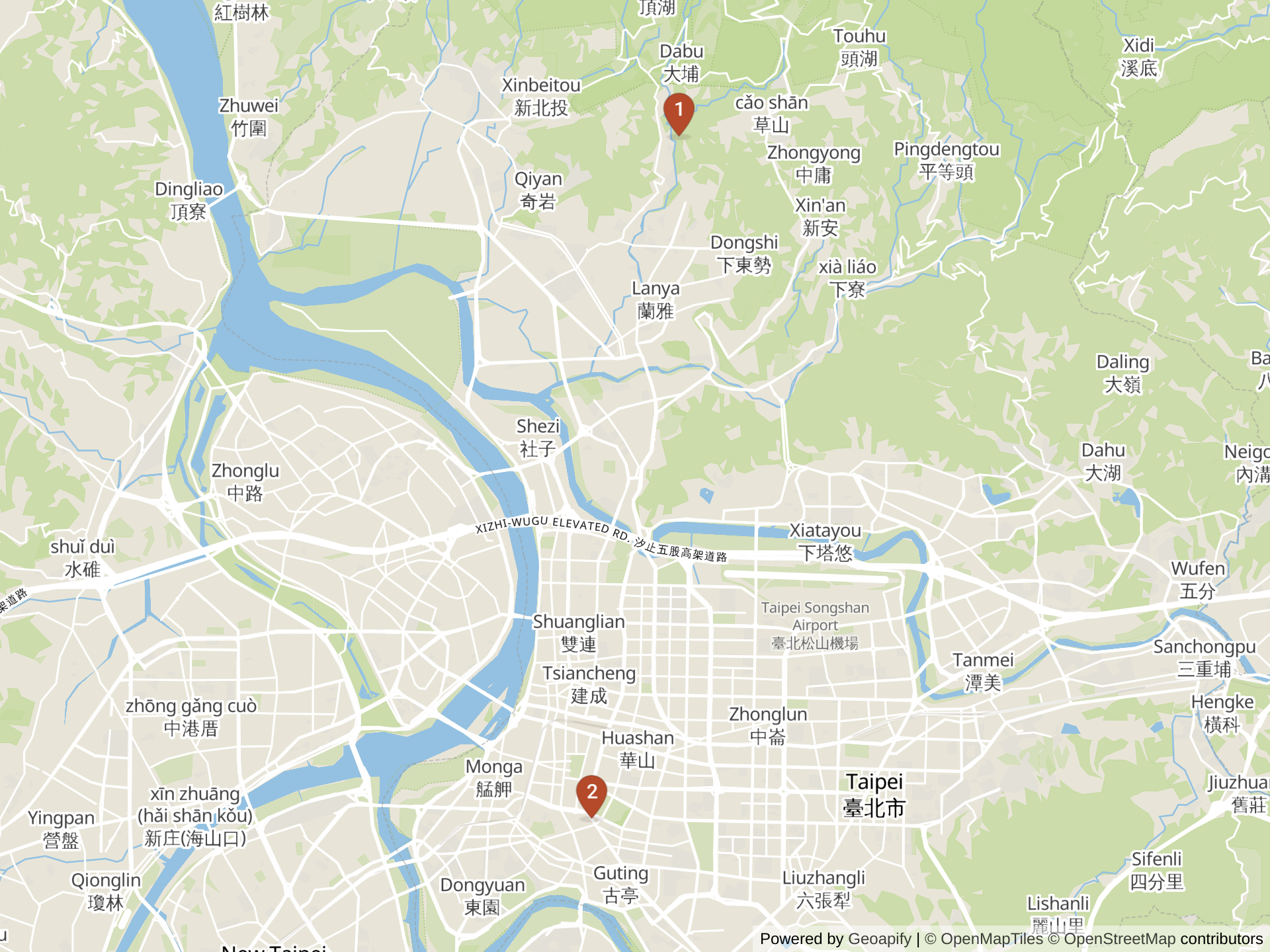 臺北國際學校地圖