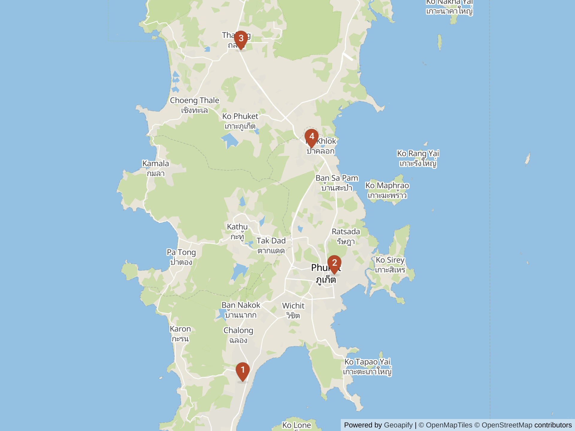 普吉国际学校地图