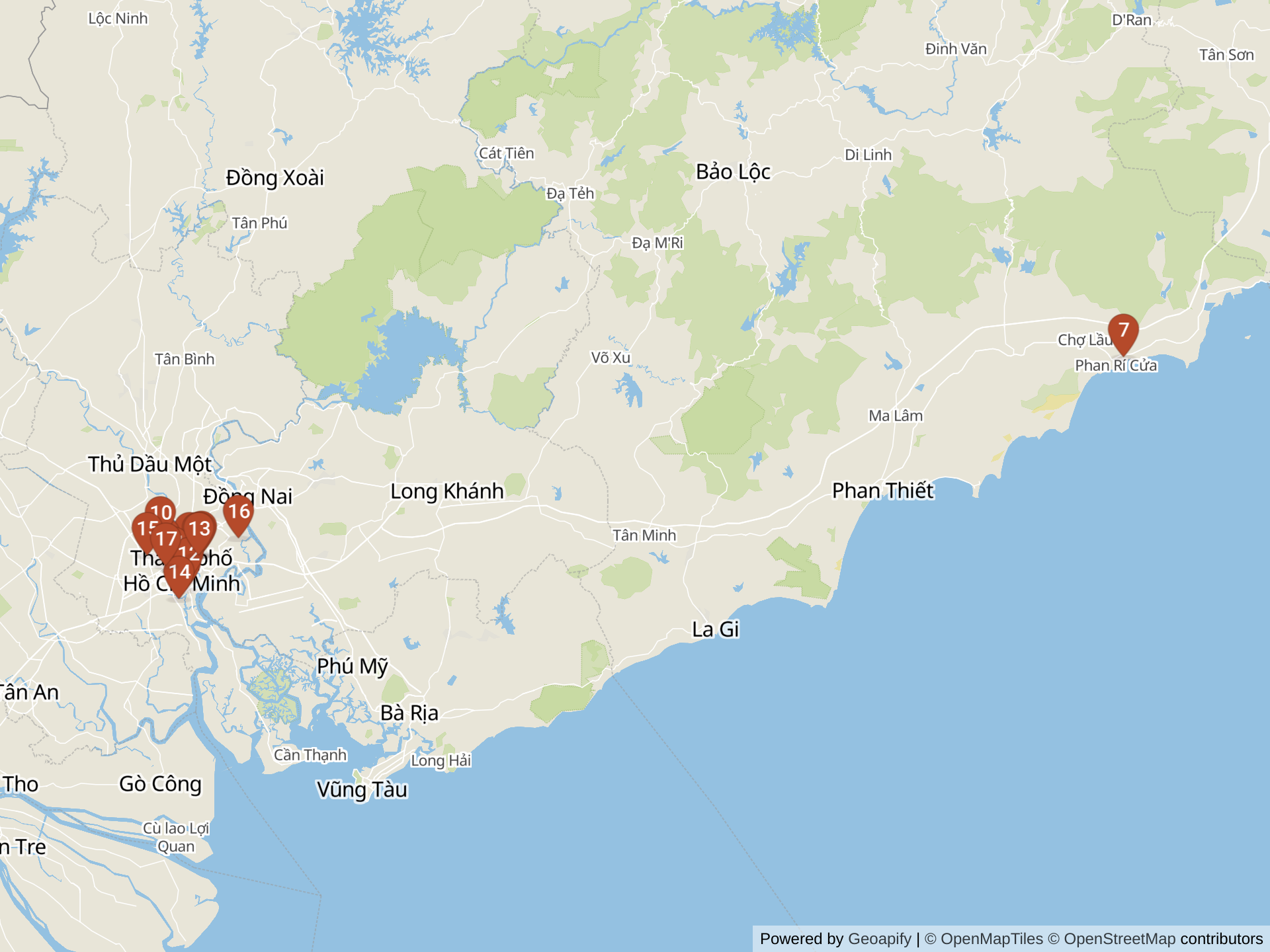 胡志明市国际学校地图
